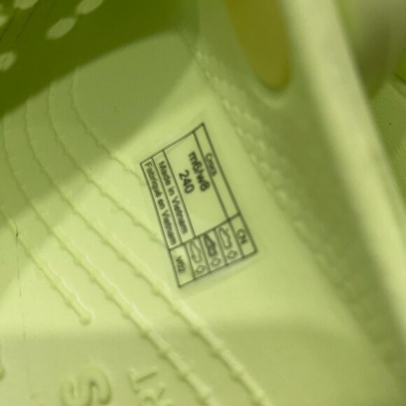 Crocs Classic Crush Clog Lime Zest Size 8 Women - Picture 12 of 14